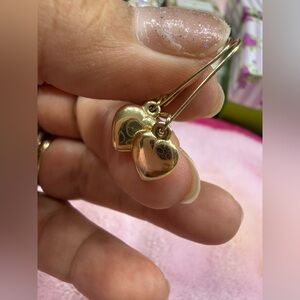 10k heart earrings